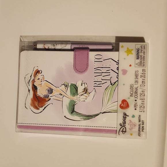 Disney Little Mermaid Plush, Journal and Waterbottle - Picture 3 of 7